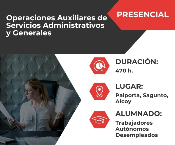 Operaciones auxiliares de servicios administrativos y generales (ADGG0408)