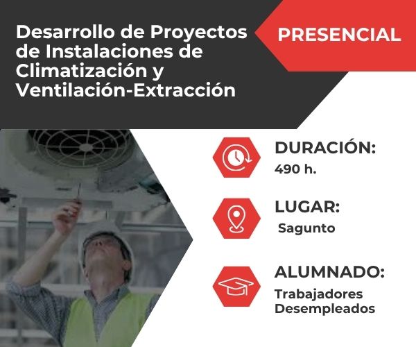 Desarrollo de Proyectos de Instalaciones de Climatización y Ventilación-Extracción (IMAR0109)