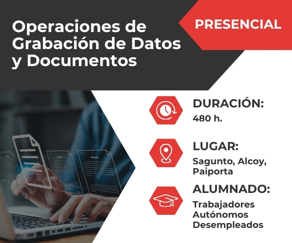 Operaciones de Grabación y Tratamiento de Datos y Documentos (ADGG0508)