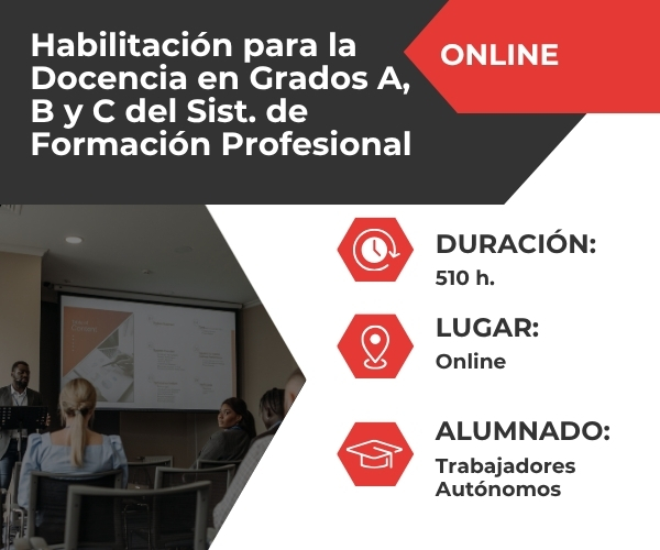 Habilitación para la Docencia en grados A, B y C del Sistema de Formación Profesional (SSC_C_017_5B)