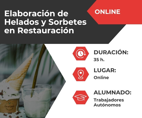 Elaboración de helados y sorbetes en restauración (HOTR0061)